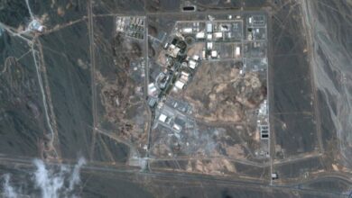 صورة مغرد يؤكد وجود منشأة إيرانية في عمق الصحراء العراقية قرب الحدود الأردنية السعودية