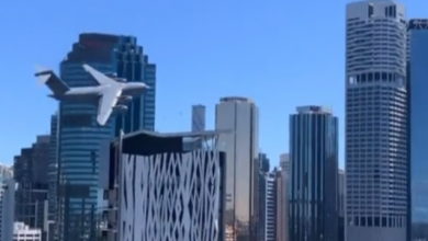 صورة فيديو.. حالة من الذعر بين سكان مدينة أسترالية بسبب طائرة عسكرية