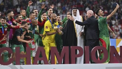 صورة متحدث الخارجية المصرية يهنئ منتخب الجزائر بعد فوزه ببطولة كأس العرب