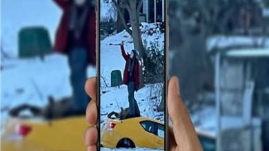 صورة فيديو.. نجاة سيدة من الموت بأعجوبة بعدما كادت أن تغرق هي وسيارتها في الجليد