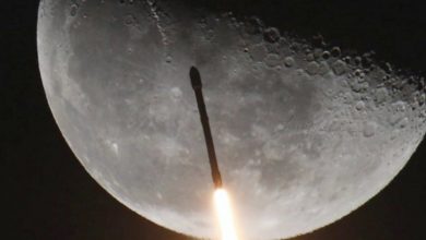 صورة صاروخ “إيلون ماسك” في طريقه للاصطدام بالقمر