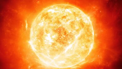 صورة توهج شديد في الشمس يؤثر على أنظمة الملاحة الأرضية