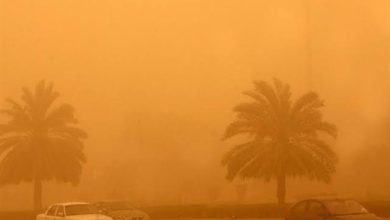 صورة عاصفة ترابية تضرب مصر وارتفاع شديد في درجة الحرارة