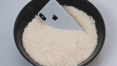 صورة شركة “أبل” تصدر بيانًا بشأن استخدام “الأرز” لتجفيف الهواتف