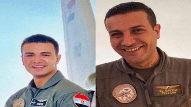 صورة سقوط طائرة حربية في رأس البر.. والسماء تسجّل حكاية شجاعة وفداء لا تُنسى لأبطالها