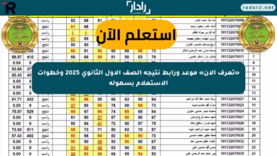صورة “نتيجة الصف الأول الثانوي 2025”.. ظهور النتائج في المدارس وطرق الاستعلام الرسمية 