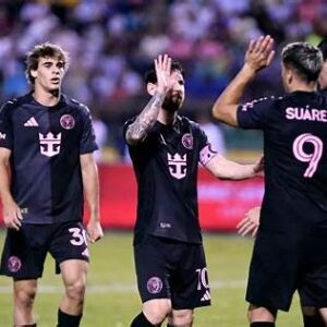 احتفال مبكر لأحد لاعبي إنتر ميامي