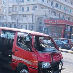 الميكروباص المتضرر