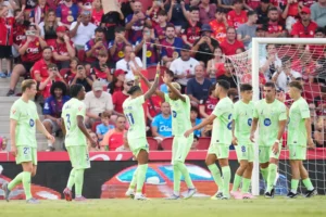 برشلونة يتفوق على مايوركا بثنائية فى شوط مثير بالدورى الإسبانى