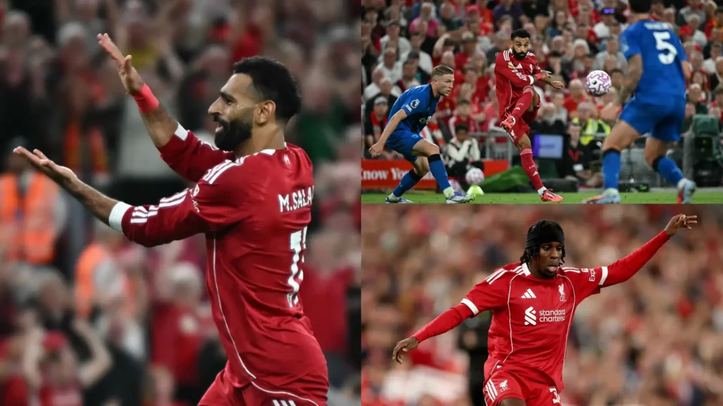 صلاح لباكيحطم الأرقام ويشتبك مع لاعب بورنموث، وفريمبونج يتوه في شوارع ليفربول
