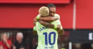 ملخص وأهداف مباراة ريال مايوركا ضد برشلونة 3-0 فى الدورى الإسبان