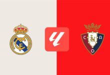 صورة “الريال” ضد أوساسونا.. “مبابي” يسجل الهدف الوحيد في أول ظهور له مع ريال مدريد