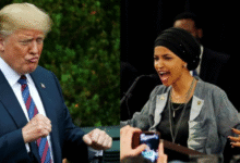 صورة ترمب يهاجم النائبة المسلمة “إلهان عمر” ويدعو لعزلها.. خلفيات الأزمة تتصاعد