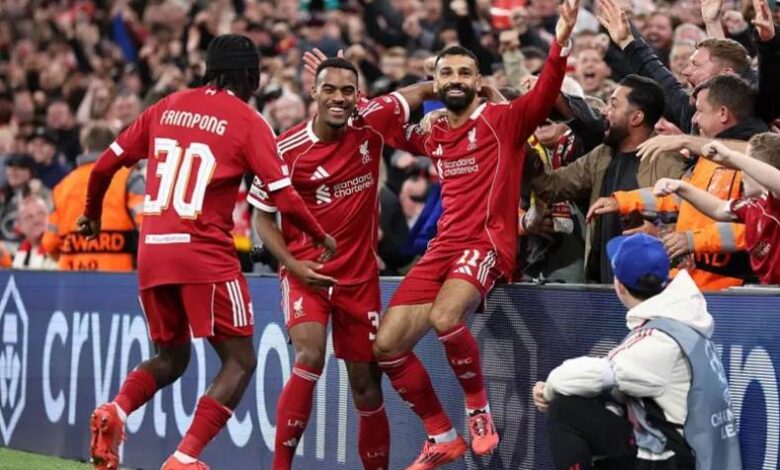ليفربول يحسم القمة المثيرة أمام أتلتيكو مدريد بثلاثية صلاح وفان دايك