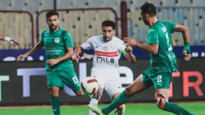 "الزمالك يكتسح المصري بثلاثية نظيفة ويستعيد صدارة الدوري"
