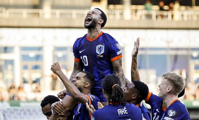 "هولندا تهزم ليتوانيا 3-2 وتواصل مشوار التأهل الدرامي"