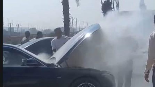 أحمد شوبير ينجو من حريق سيارته على طريق صلاح سالم.. تفاصيل وملابسات الحادث
