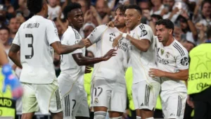 مبابي يُقود ريال مدريد إلى فوز مثير 2-1 على مارسيليا