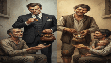 صورة كرم الفقراء وبخل الأغنياء