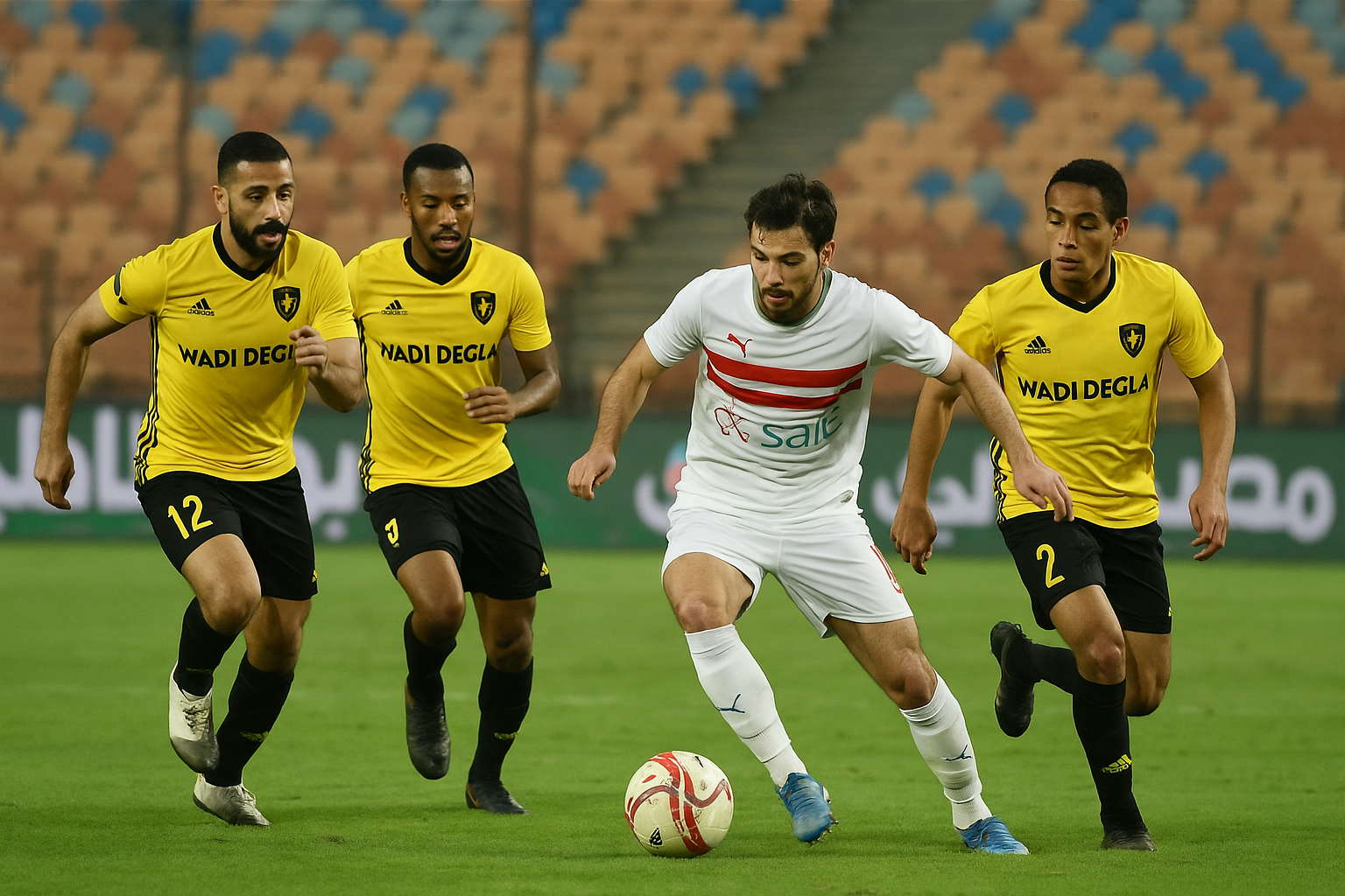 مباراة وادي دجلة والزمالك في الدوري المصري
