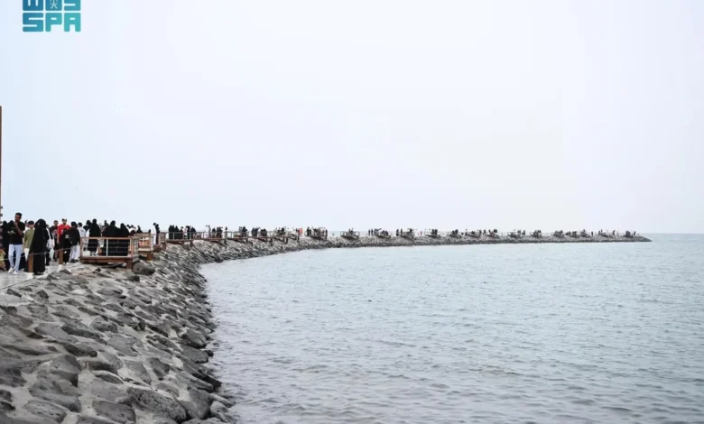 الممر المائي بالموسم يتحول إلى أيقونة سياحية جديدة في جازان