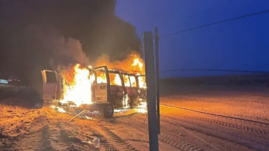 صورة سائق ينقذ 6 معلمات من موت محقق بعد اشتعال حافلة شمال السعودية