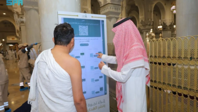 صورة شاشات تفاعلية متعددة اللغات في الحرمين الشريفين لتعزيز الوعي الشرعي للقاصدين
