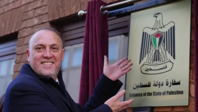 صورة راية فلسطين تُرفع في قلب لندن.. افتتاح سفارة كاملة الصلاحيات يهزّ المشهد السياسي الأوروبي
