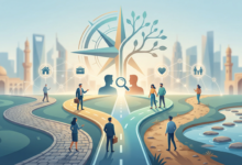 صورة مسارات لا تشبه بعضها