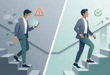 صورة الهاتف في يدك وأنت تصعد الدرج.. عادة صغيرة تكشف إدمانًا كبيرًا