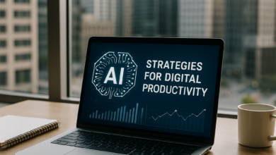 صورة استراتيجيات الذكاء الصناعي في تحسين الإنتاجية الرقمية – خاص