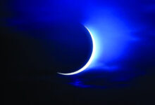 صورة هلال شعبان يظهر نهارًا من أبوظبي.. صورة موثّقة تشعل اهتمام الفلكيين قبل رمضان