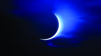 صورة هلال شعبان يظهر نهارًا من أبوظبي.. صورة موثّقة تشعل اهتمام الفلكيين قبل رمضان