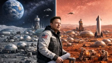 صورة مدينة قمرية مكتفية ذاتيًا تتصدر خطة “سبيس إكس”.. ماسك يقدّم القمر على المريخ ويشعل سباق الاستيطان الفضائي
