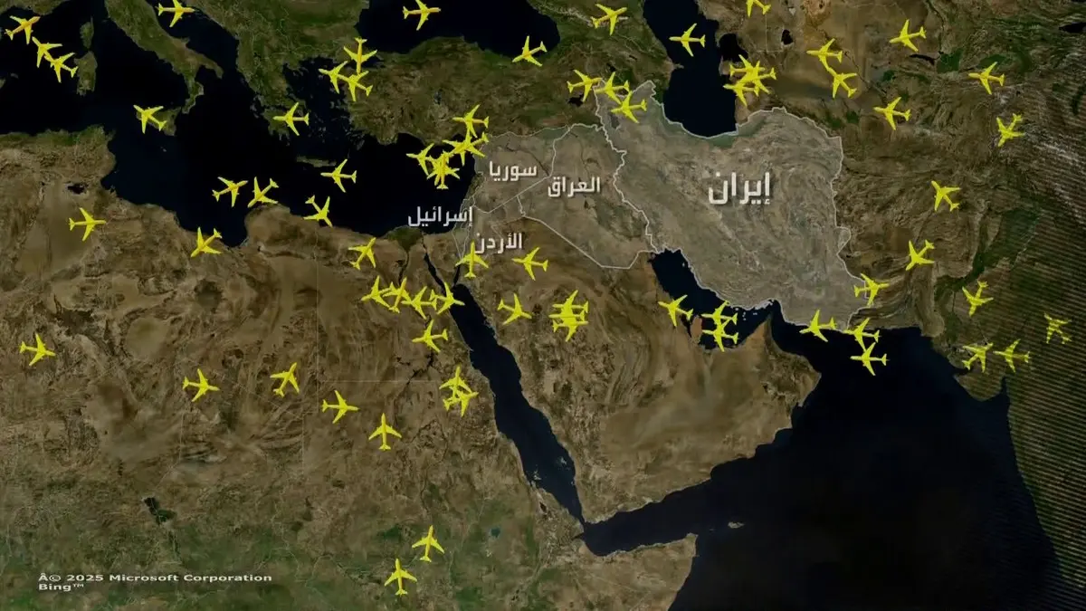 أجواء مغلقة وخرائط فارغة.. كيف أصاب شلل الشرق الأوسط حركة الطيران العالمية؟