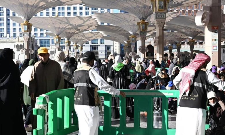 610 متطوعًا من تعليم المدينة يضيئون محيط المسجد النبوي بخدمة رمضان