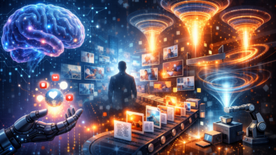 صورة اقتصاد الانتباه بعد “الذكاء الاصطناعي”.. حين تتحول الخوارزميات من تنظيم الانتباه إلى إنتاجه