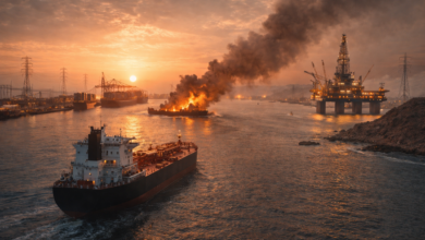 صورة الاقتصاد العالمي في مرمى نيران الممرات المائية !